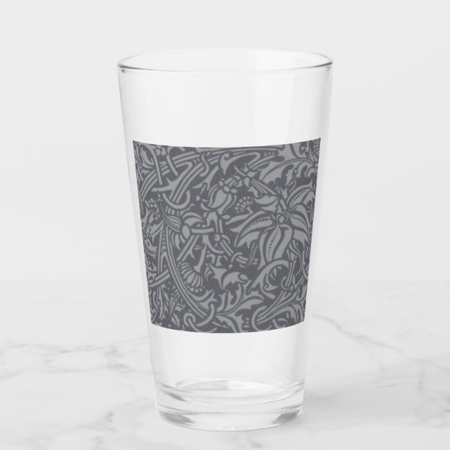 Scottish Thistle Knot William Morris Style Glas (Vorderseite)