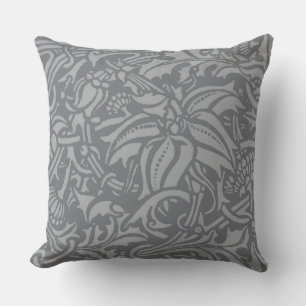 Scottish Thistle Knot William Morris Style Kissen