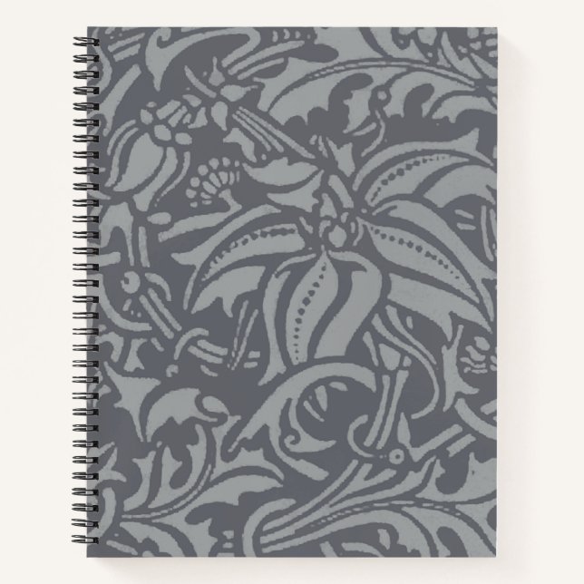 Scottish Thistle Knot William Morris Style Notizbuch (Vorderseite)