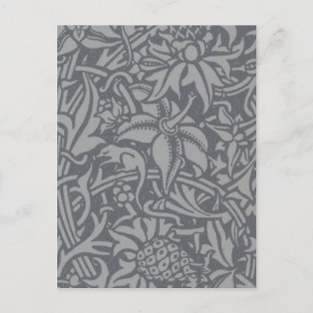 Scottish Thistle Knot William Morris Style Postkarte (Vorderseite)