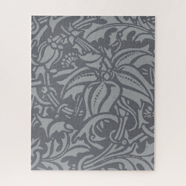 Scottish Thistle Knot William Morris Style Puzzle (Vertikal)