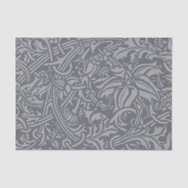 Scottish Thistle Knot William Morris Style Seidenpapier (Vorderseite)