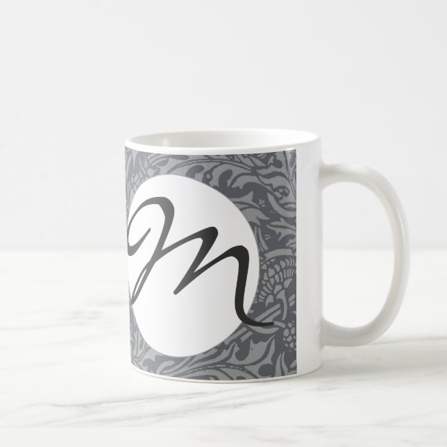 Scottish Thistle Knot William Morris Style Tasse (Rechts)