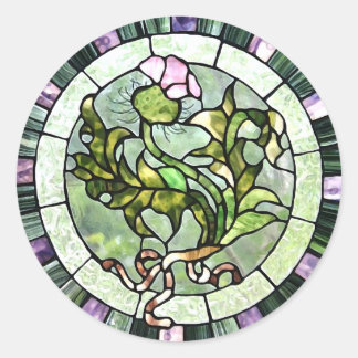 Scottish Thistle Runder Aufkleber