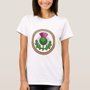 Scottish Thistle Symbol Abzeichen T-Shirt