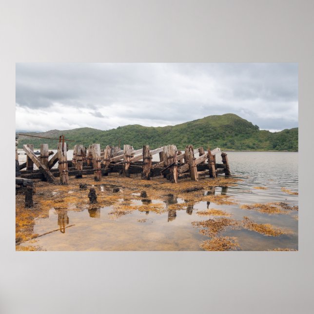 Scottish Timber Pier Poster (Vorne)