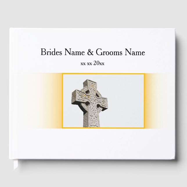 Scottish-Wedding-Celtic Cross Gästebuch (Vorderseite)