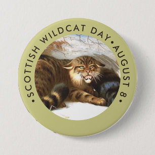 Scottish Wildcat Day Button