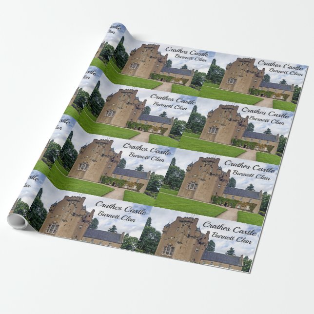 ScottishBurnett Clan Crathes Castle Wrapping Paper Geschenkpapier (Ungerollt)