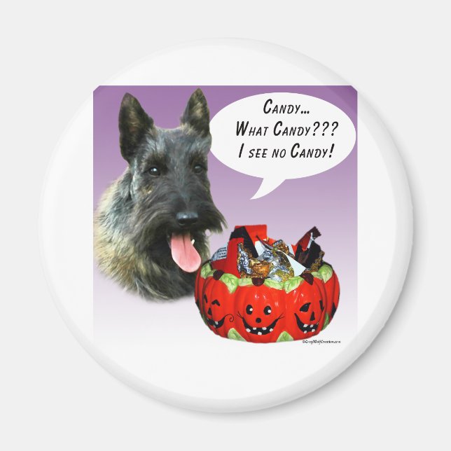 ScottishTerrier Halloween Candy Magnet (Vorne)
