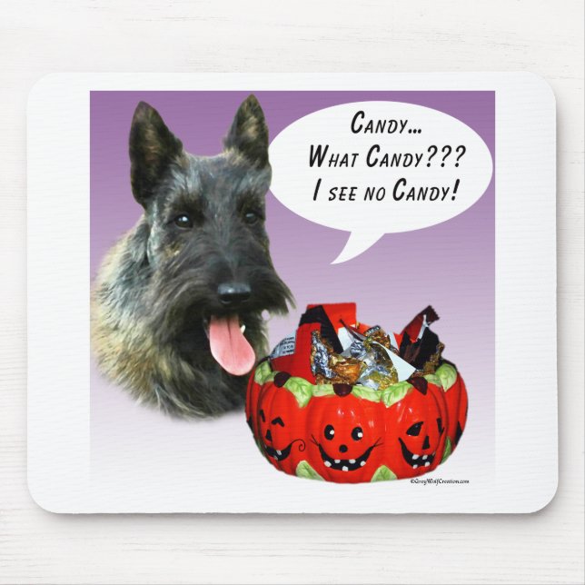 ScottishTerrier Halloween Candy Mousepad (Vorne)