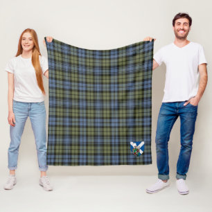 Scotts Campbell verblasst Tartan Kariert Fleecedecke