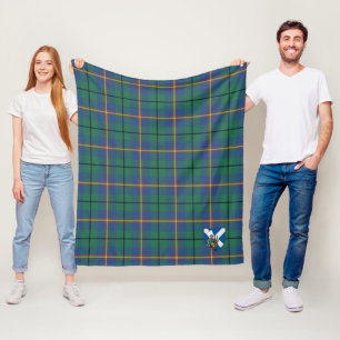 Scotts Carmichael Ancient Tartan Kariert Fleecedecke