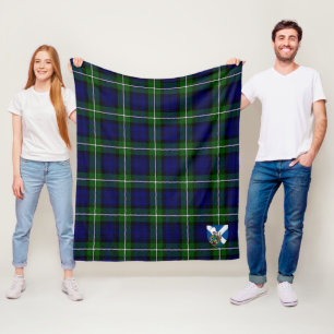 Scotts Forbes Modern Tartan Kariert Fleecedecke
