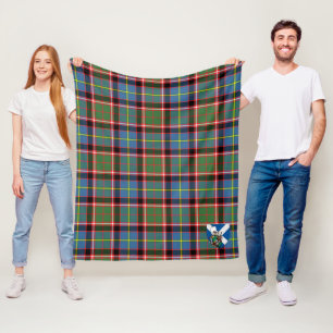 Scotts Glass Tartan Kariert Fleecedecke