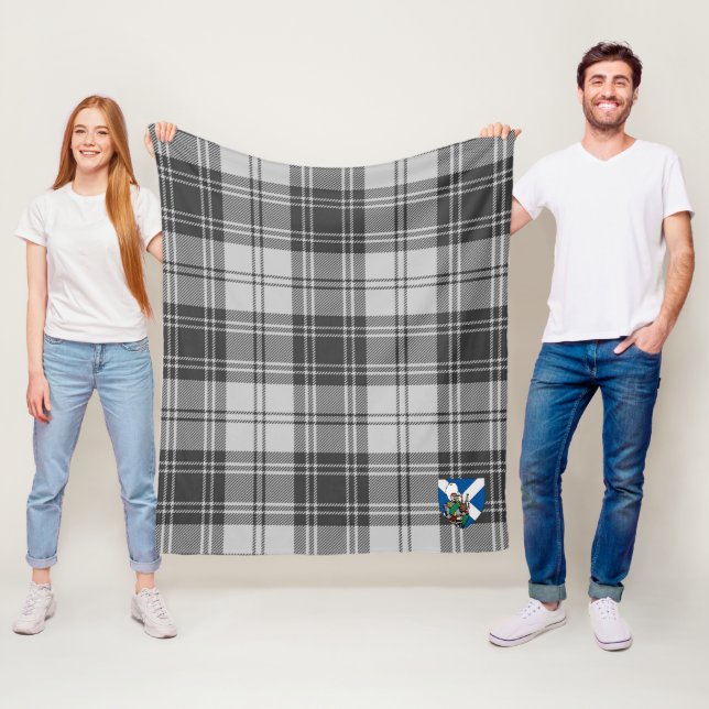 Scotts Glen Gray Tartan Kariert Fleecedecke (Beispiel)