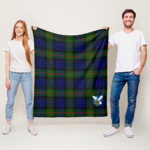 Scotts Gunn Modern Tartan Kariert Fleecedecke