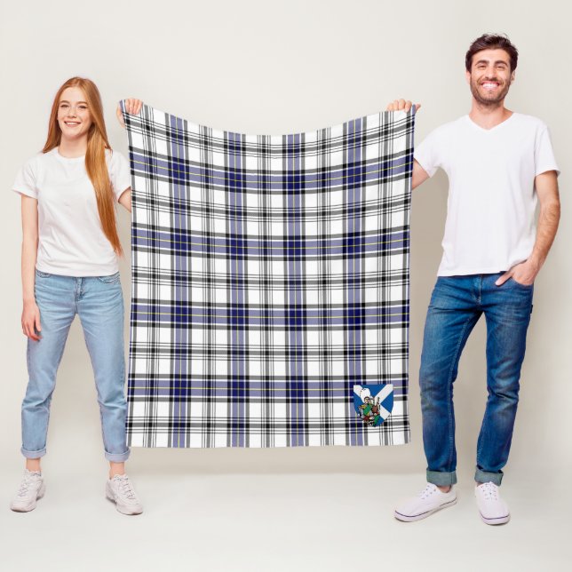 Scotts Hannay Gray Tartan Kariert Fleecedecke (Beispiel)