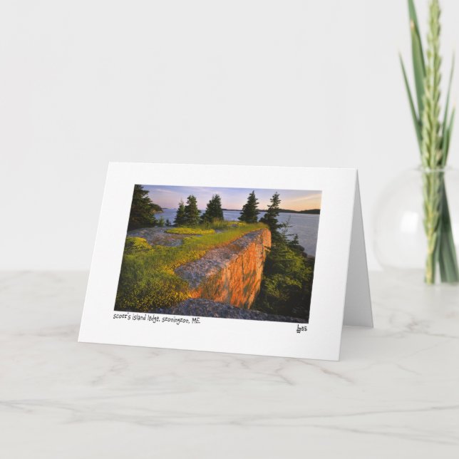 Scott's Island-Leidge-Fotokarte Karte (Vorderseite)