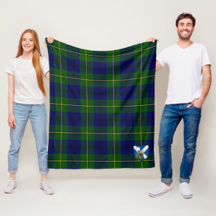 Scotts Johnston Modern Tartan Kariert Fleecedecke