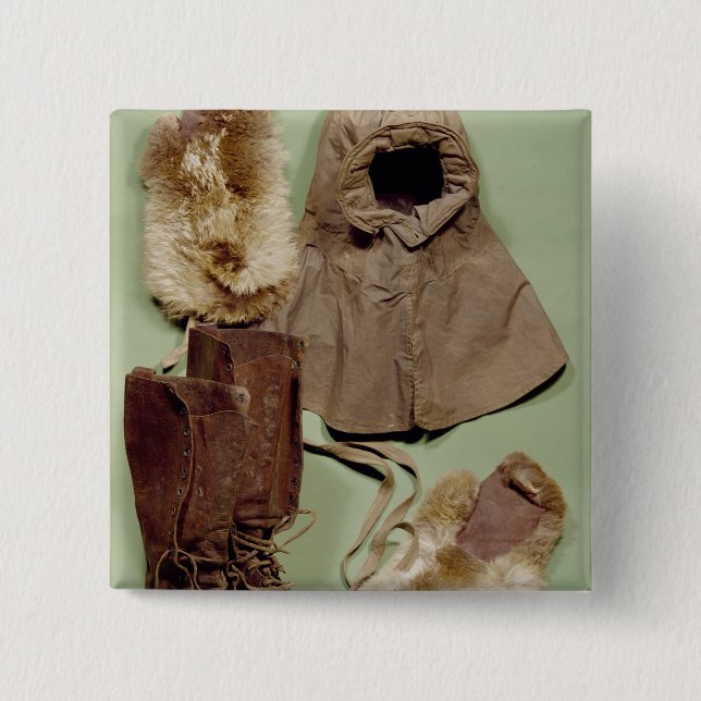 Scotts Kleidung benutzt auf der Antarktis Button (Vorderseite)