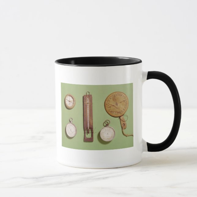 Scotts Kompass, Thermometer, Sundial, Tasse (Rechts)
