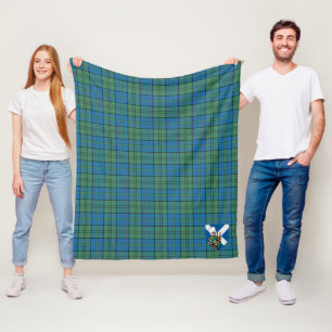 Scotts Lockhart Alter Tartan Karo Fleecedecke