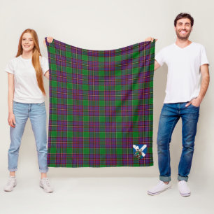 Scotts Logan Tartan Kariert Fleecedecke