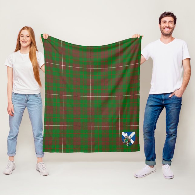 Scotts MacKinnon Junting Modern Tartan Kariert Fleecedecke (Beispiel)