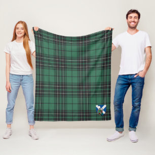 Scotts MacLean Hunting Ancient Tartan Kariert Fleecedecke