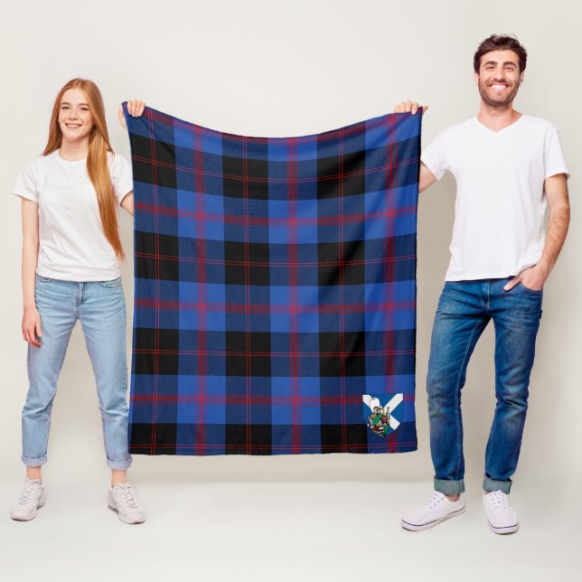 Scotts Maule Modem Tartan Karo Fleecedecke (Beispiel)
