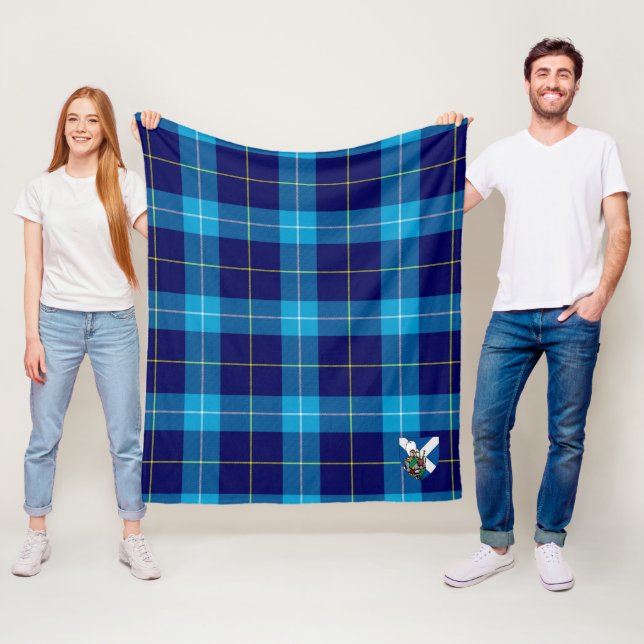 Scotts McKerrell Blue Tartan Kariert Fleecedecke (Beispiel)