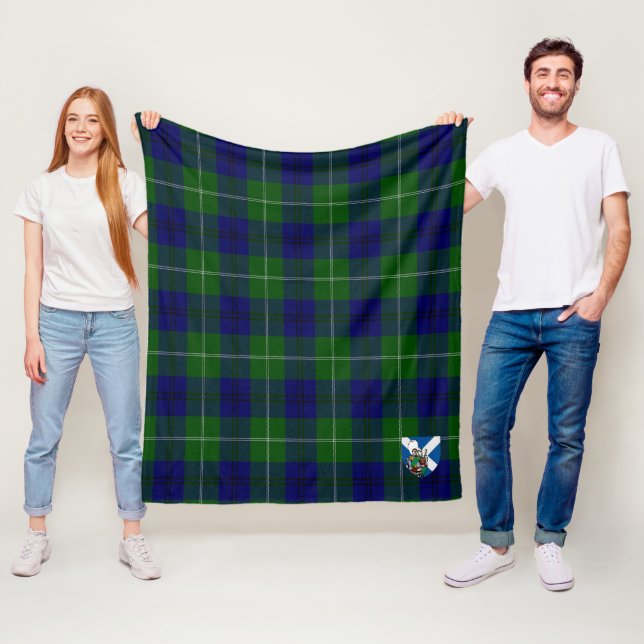 Scotts Oliphant Modern Tartan Kariert Fleecedecke (Beispiel)