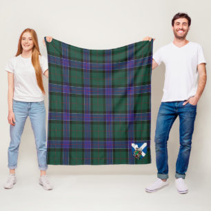 Scotts Sinclair Hunting Modern Tartan Kariert Fleecedecke