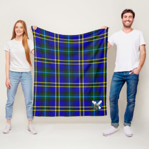 Scotts Weir Modern Tartan Kariert Fleecedecke