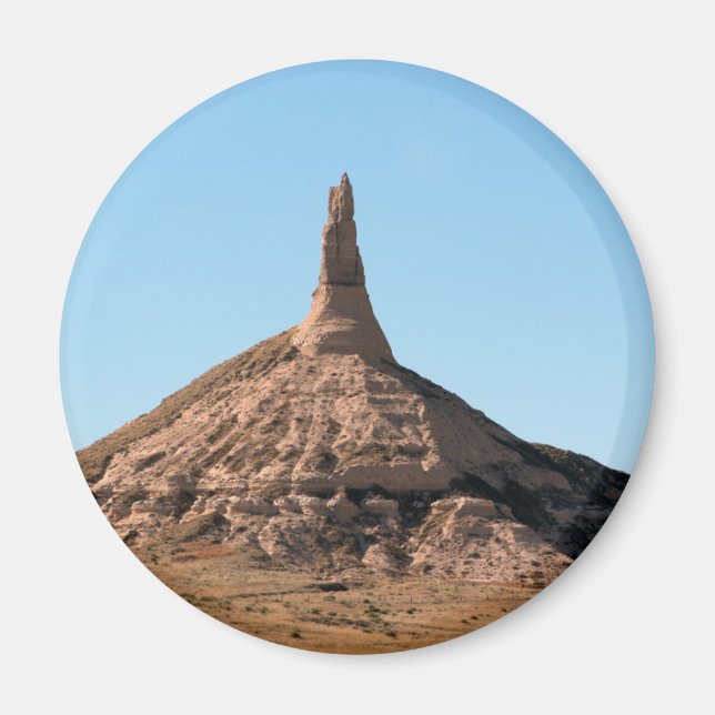 Scottsbluff Nebraska Chimney Rock Spire Magnet (Vorne)
