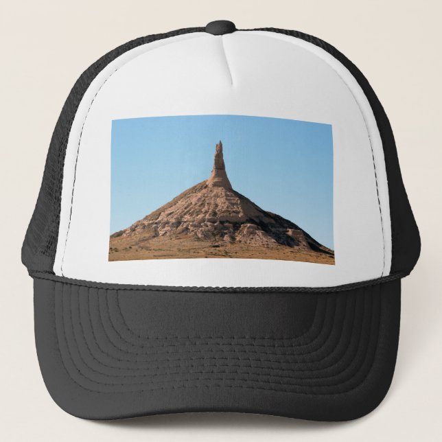 Scottsbluff Nebraska Kamin-Felsen-Helm Truckerkappe (Vorderseite)
