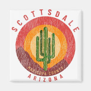 Scottsdale Arizona Cactus Magnet