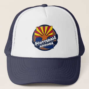 Scottsdale Arizona Fahne platzte LKWer, der sich Truckerkappe