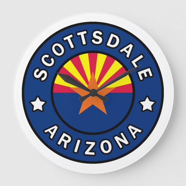 Scottsdale Arizona Große Wanduhr (Vorderseite)
