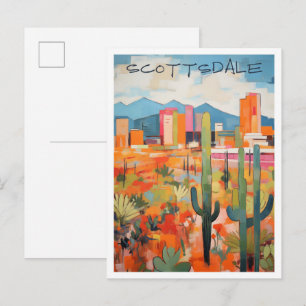 Scottsdale Arizona Kunst Reise Postkarte