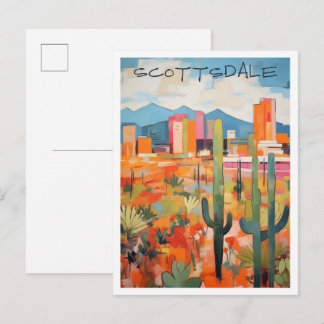 Scottsdale Arizona Kunst Reise Postkarte
