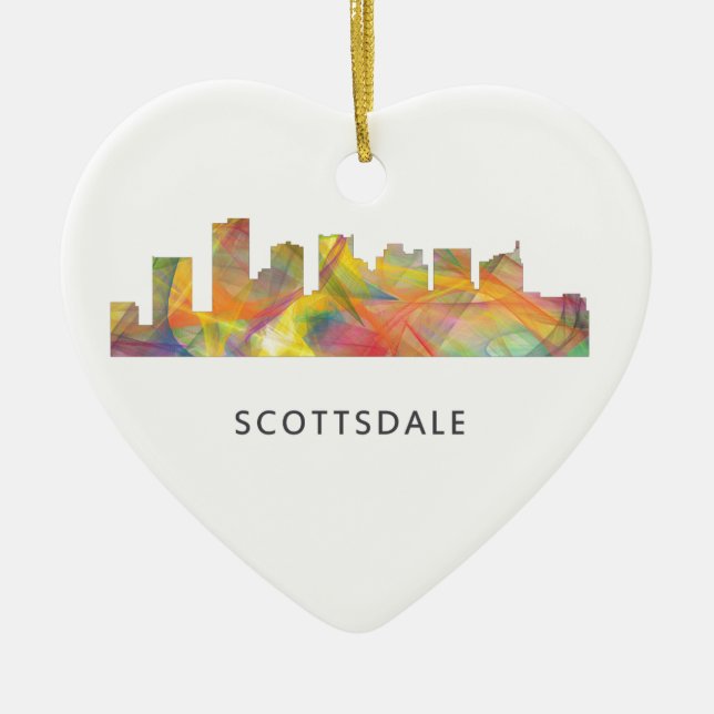 SCOTTSDALE, ARIZONA SKYLINE WB1 - KERAMIK ORNAMENT (Vorne)