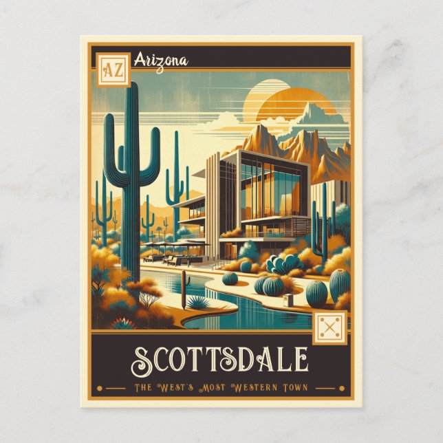 Scottsdale, Arizona | VINTAG Postkarte