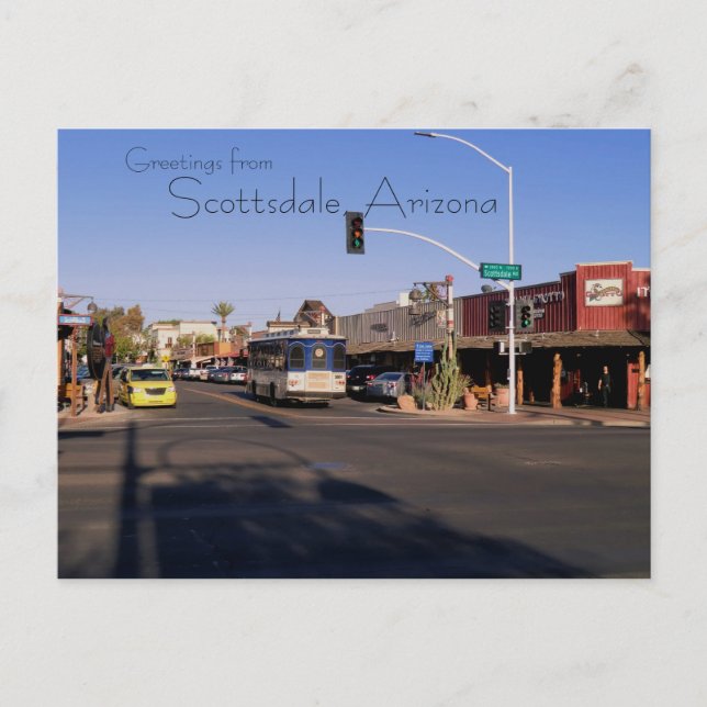 Scottsdale Arizona's Main Street Shops Postcard Postkarte (Vorderseite)