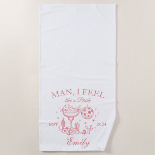 Scottsdale Bachelorette Retro Modern Beach Handtuc Strandtuch