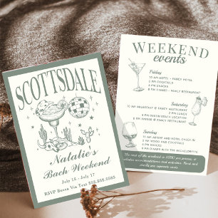 Scottsdale Bachelorette Social Cocktail Tour Einladung