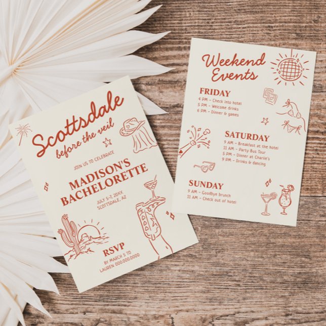Scottsdale Before the Veil Bachelorette Einladung (Von Creator hochgeladen)