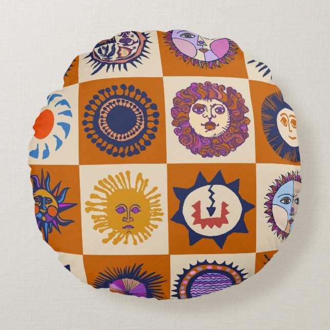 Scottsdale Del Sol Rundes Kissen (Vorderseite)