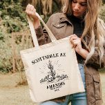 Scottsdale Desert Bachelorette Weekend Girls Trip Tragetasche<br><div class="desc">Suchen Sie das perfekte Geschenk für Ihre Brautmädchen? Schauen Sie nicht weiter als unsere Scottsdale Wüste Bachelorette Weekend Girls Trip personalisiert Tote Tasche! Diese Tasche ist ideal, um alle Ihre Sachen auf Ihrer Reise zu tragen, und es ist auch eine gute Möglichkeit, Ihre Unterstützung für Ihre Freunde während dieser besonderen...</div>